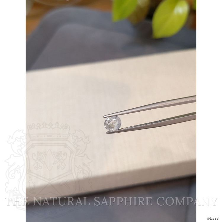 0.80 Ct. White Sapphire from Burma (Myanmar)
