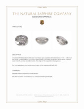 3.88 Ct. Grey Sapphire from Madagascar Appraisal
