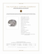 3.88 Ct. Grey Sapphire from Madagascar Scan Report