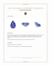 2.02 Ct. Blue Sapphire from Ceylon (Sri Lanka) Appraisal