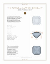4.06 Ct. Blue Sapphire from Ceylon (Sri Lanka) 3 D Scan Report