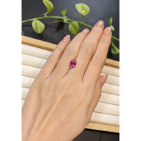 2.54 Ct. Purplish Pink Sapphire from Ceylon (Sri Lanka) Life Style