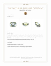 1.21 Ct. Bi Color / Parti Sapphire from Tanzania Appraisal