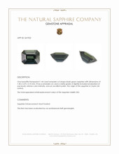 1.44 Ct. Bluish Green Sapphire from Ceylon (Sri Lanka) Appraisal