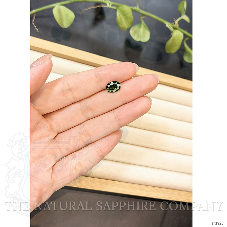 2.20 Ct. Bluish Green Sapphire from Ceylon (Sri Lanka)