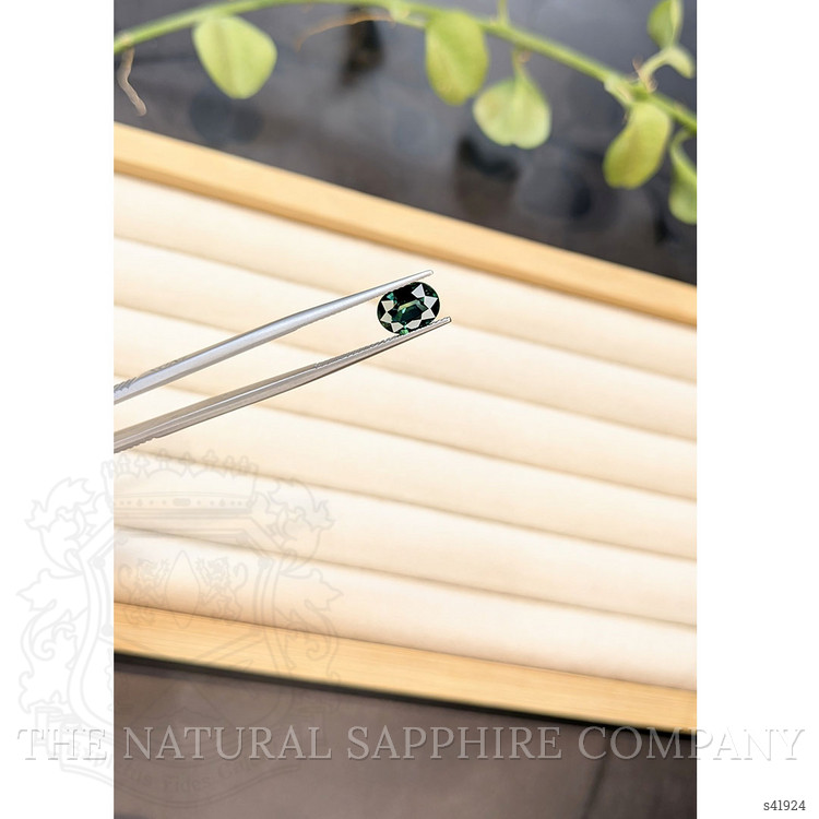 2.19 Ct. Bluish Green Sapphire from Ceylon (Sri Lanka)