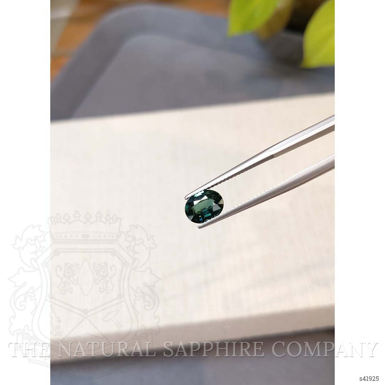 1.47 Ct. Bluish Green Sapphire from Ceylon (Sri Lanka)