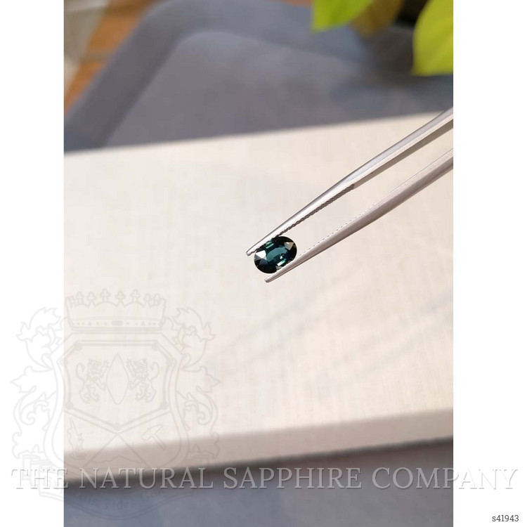 0.83 Ct. Greenish Blue Sapphire from Ceylon (Sri Lanka)