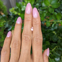 0.61 Ct. Peach Sapphire from Ceylon (Sri Lanka) Life Style