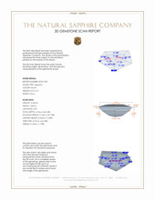 0.61 Ct. Peach Sapphire from Ceylon (Sri Lanka) 3 D Scan Report