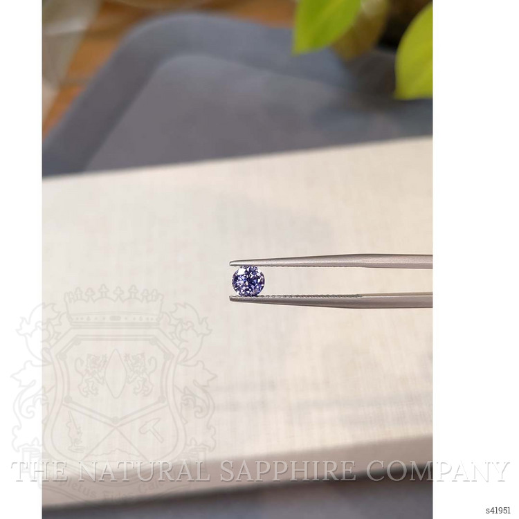 0.65 Ct. Purplish Blue Sapphire from Ceylon (Sri Lanka)
