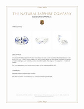 0.59 Ct. Bi Color / Parti Sapphire from Ceylon (Sri Lanka) Appraisal
