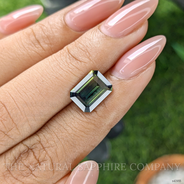 3.60 Ct. Bluish Green Sapphire from Madagascar