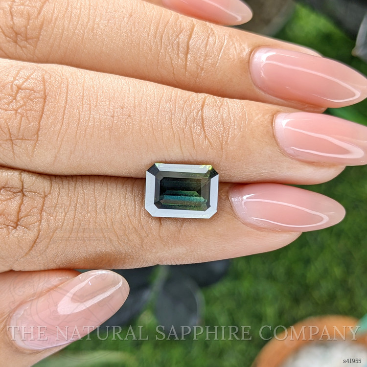 3.60 Ct. Bluish Green Sapphire from Madagascar