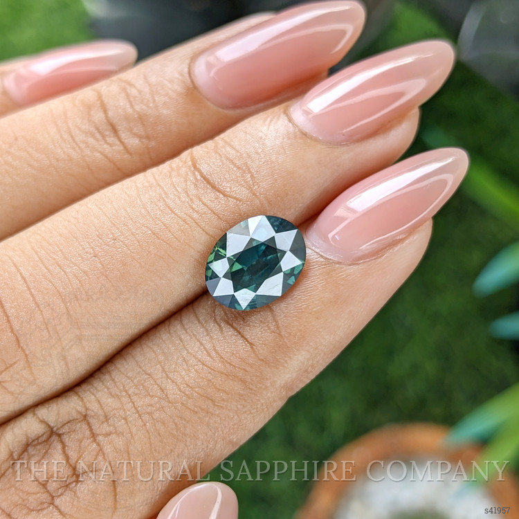3.13 Ct. Greenish Blue Sapphire from Madagascar