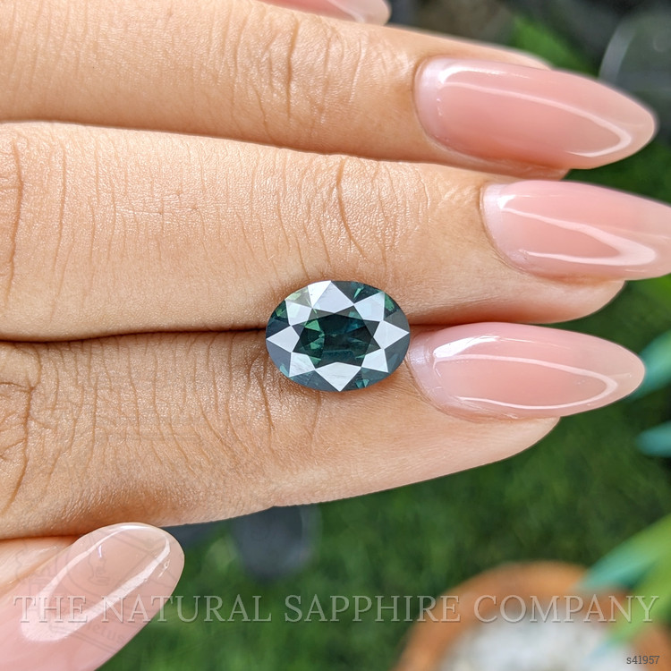 3.13 Ct. Greenish Blue Sapphire from Madagascar