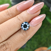 2.64 Ct. Bluish Green Sapphire from Madagascar Life Style