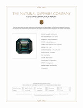 2.26 Ct. Bluish Green Sapphire from Madagascar Scan Report