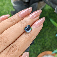 2.26 Ct. Bluish Green Sapphire from Madagascar Life Style