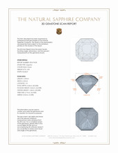 2.00 Ct. Bluish Green Sapphire from Madagascar 3 D Scan Report