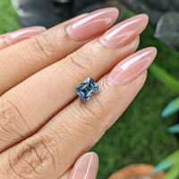 1.66 Ct. Greenish Blue Sapphire from Madagascar Life Style