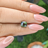 1.66 Ct. Green Sapphire from Madagascar Life Style