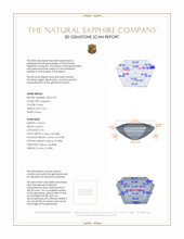 0.63 Ct. Purple Sapphire from Ceylon (Sri Lanka) 3 D Scan Report