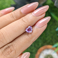 1.50 Ct. Pinkish Purple Sapphire from Ceylon (Sri Lanka) Life Style