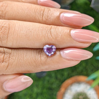1.50 Ct. Pinkish Purple Sapphire from Ceylon (Sri Lanka) Life Style