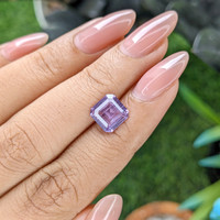 2.63 Ct. Pinkish Purple Sapphire from Madagascar Life Style