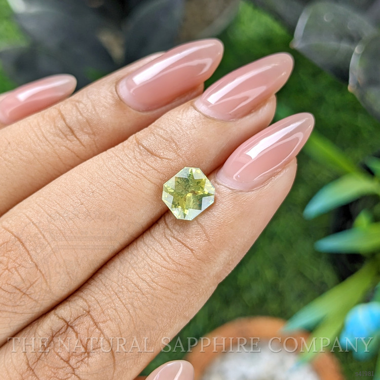 2.05 Ct. Greenish Yellow Sapphire from Madagascar