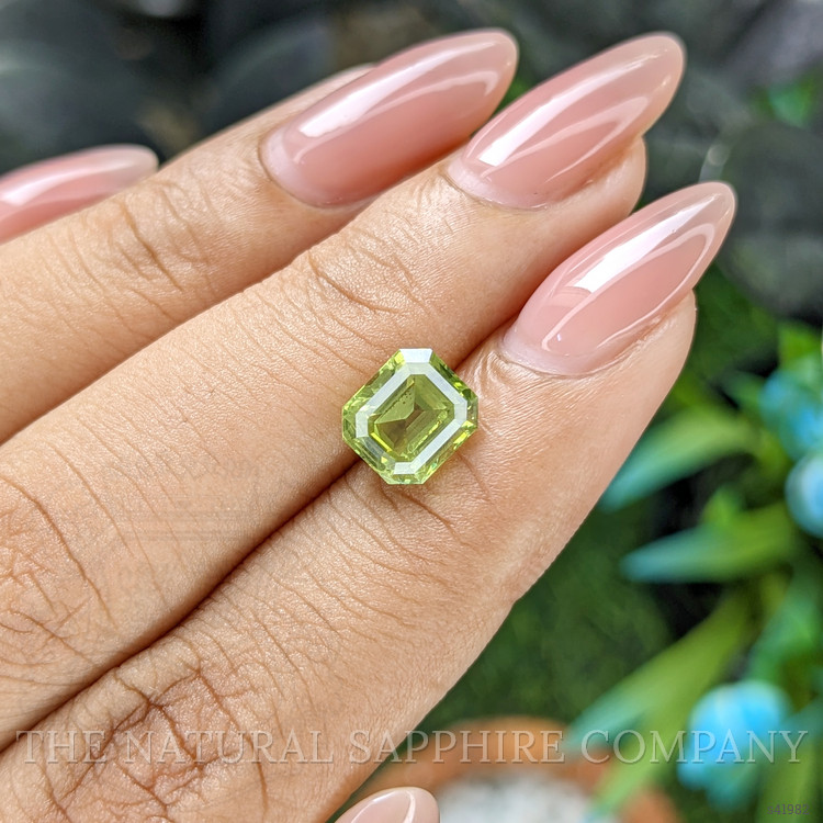 3.02 Ct. Yellowish Green Sapphire from Madagascar