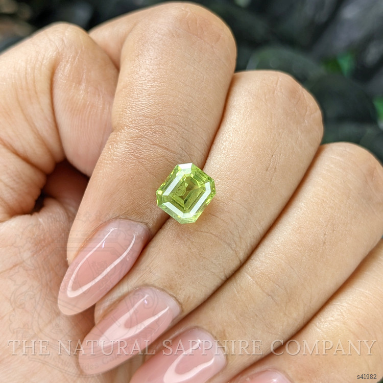 3.02 Ct. Yellowish Green Sapphire from Madagascar