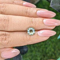 2.01 Ct. Bluish Green Sapphire from Madagascar Life Style