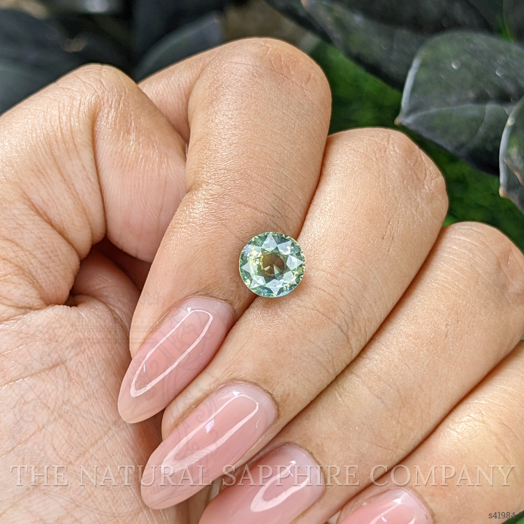 2.01 Ct. Bluish Green Sapphire from Madagascar