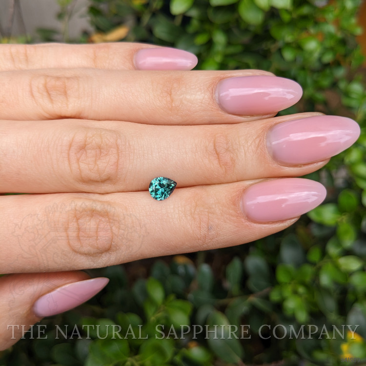 0.95 Ct. Bluish Green Sapphire from Montana