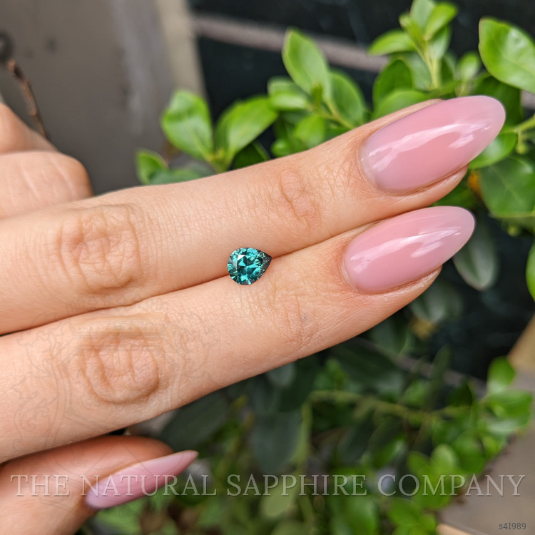 0.95 Ct. Bluish Green Sapphire from Montana