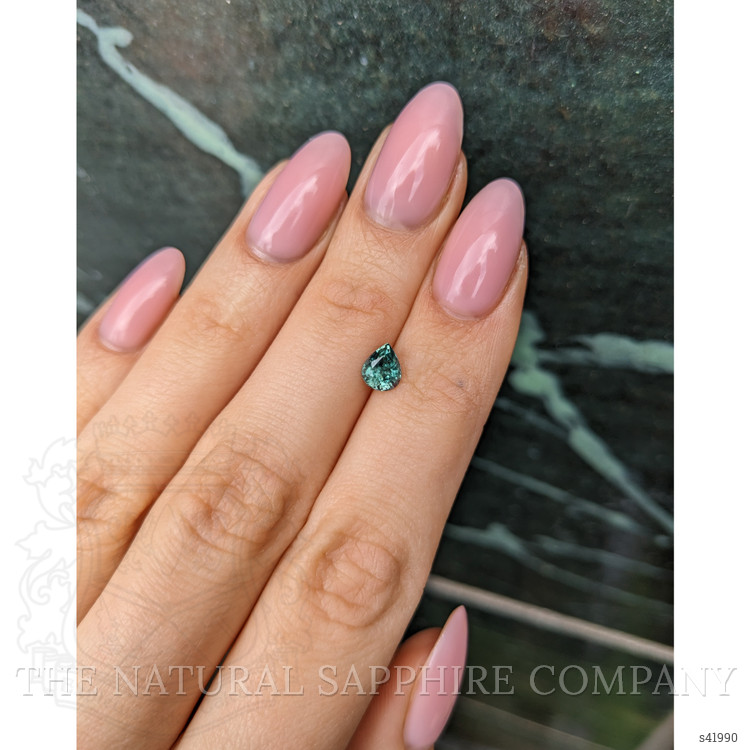 0.98 Ct. Bluish Green Sapphire from Montana