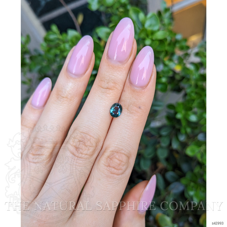 0.99 Ct. Bluish Green Sapphire from Montana