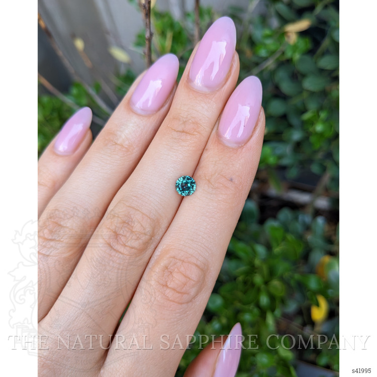 0.97 Ct. Bluish Green Sapphire from Montana