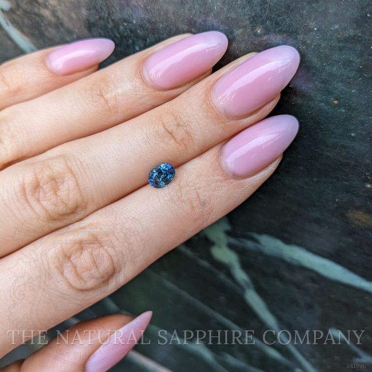 0.99 Ct. Greenish Blue Sapphire from Montana