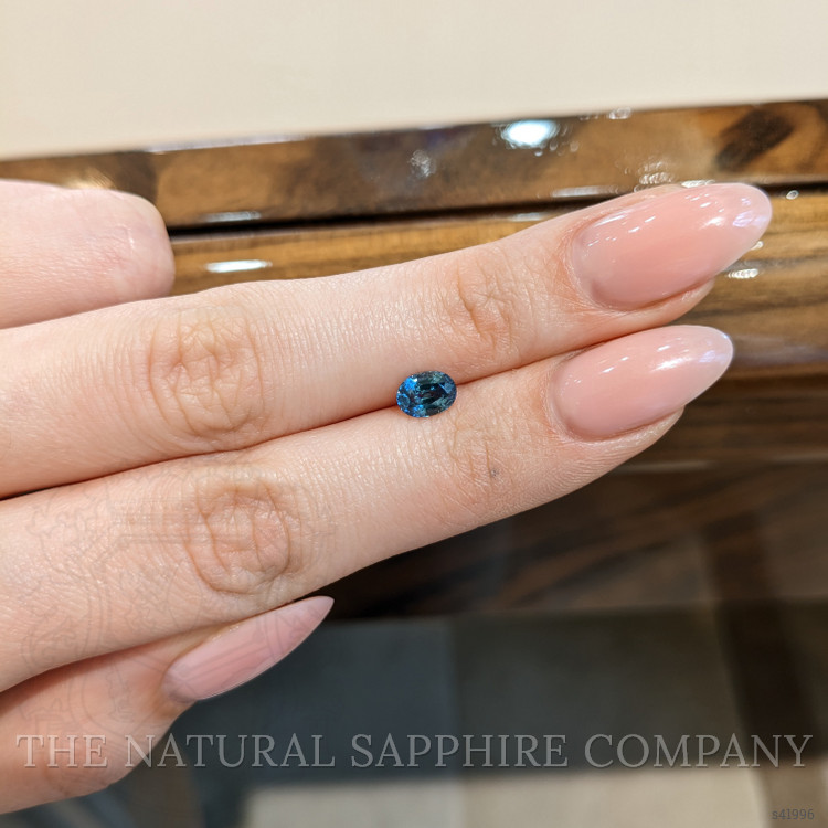 0.99 Ct. Greenish Blue Sapphire from Montana