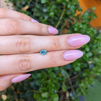 0.99 Ct. Bluish Green Sapphire from Montana Life Style