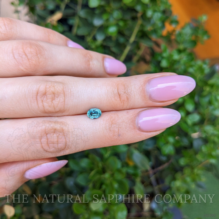 0.99 Ct. Bluish Green Sapphire from Montana