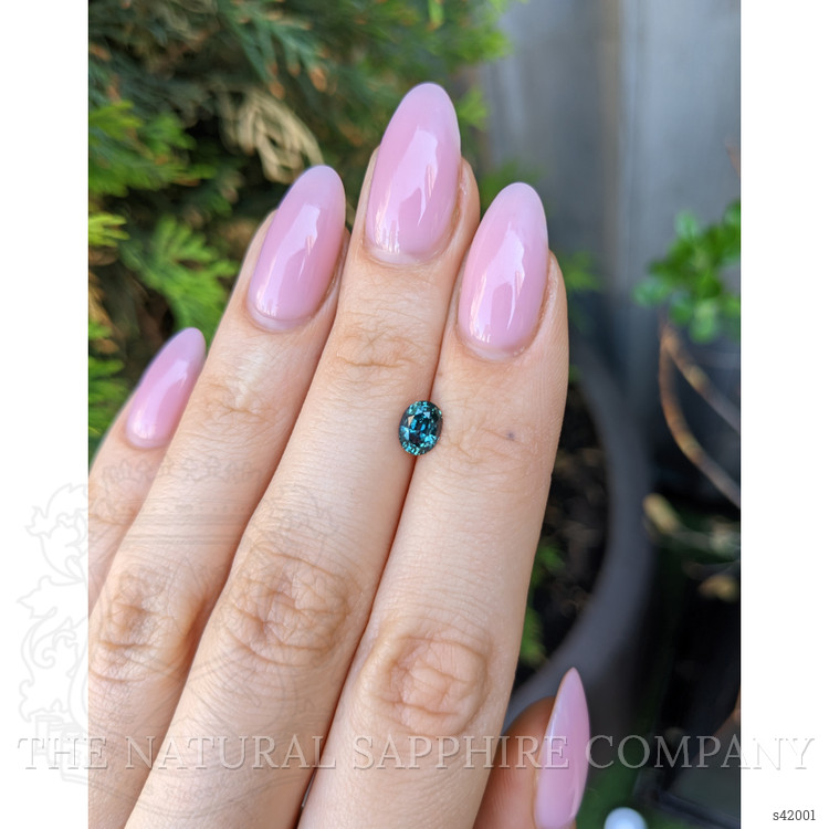 0.97 Ct. Bluish Green Sapphire from Montana