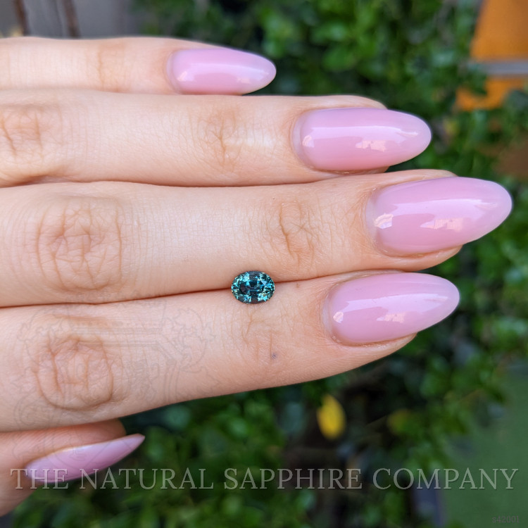 0.97 Ct. Bluish Green Sapphire from Montana