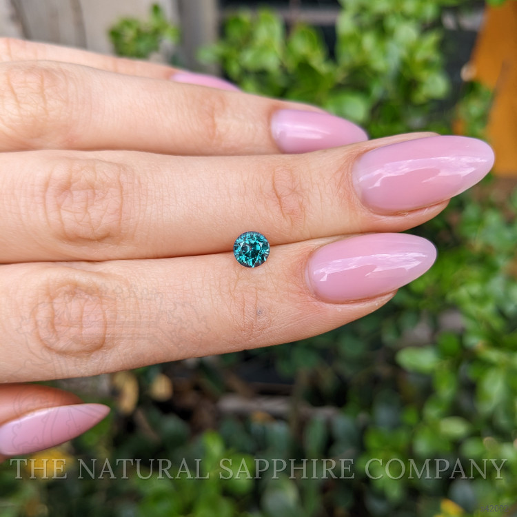 0.99 Ct. Greenish Blue Sapphire from Montana