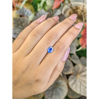 1.13 Ct. Blue Sapphire from Ceylon (Sri Lanka) Life Style