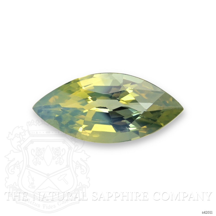 0.90 Ct. Yellowish Green Sapphire from Ceylon (Sri Lanka)