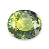 0.96 Ct. Yellowish Green Sapphire from Ceylon (Sri Lanka) Video